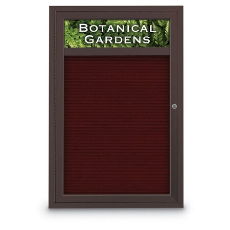 United Visual Products Indoor Enclosed Combo Board, 42"x32", Black Frame/Black & Surf UVCB4232B-BLACK-SURF